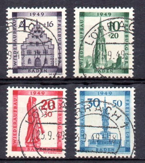 Baden Nº MIchel 38A/41A (o)